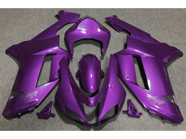 Glanz Lila 2007-2008 Kawasaki ZX6R Motorrad Verkleidung Glanz Lila 2007-2008 Kawasaki ZX6R Motorrad Verkleidung