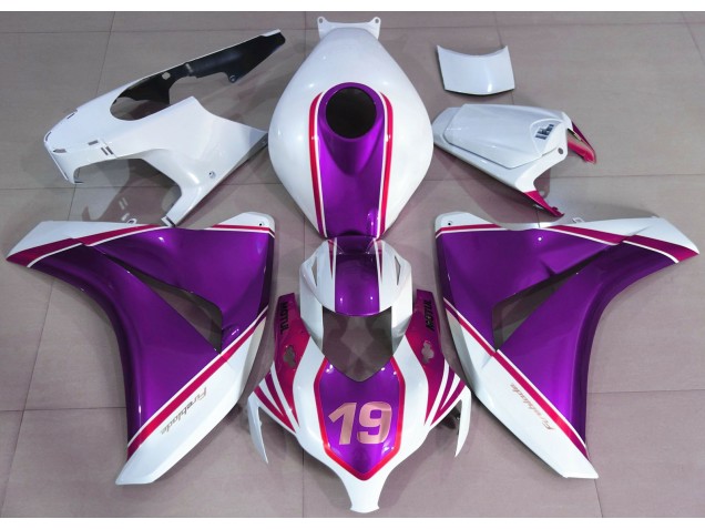 Glanz Lila & Weiß 2008-2011 Honda CBR1000RR Motorrad Verkleidung Glanz Lila & Weiß 2008-2011 Honda CBR1000RR Motorrad Verkleidung