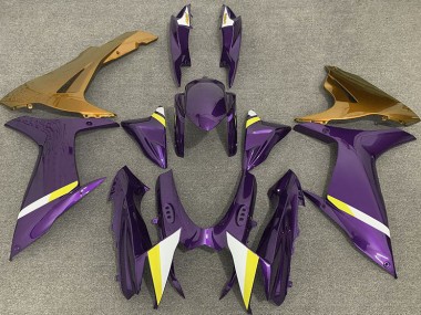 Glanz Lila & Gold 2011-2024 Suzuki GSXR 600-750 Motorrad Verkleidung