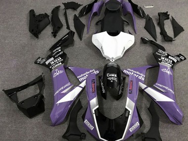Glanz Lila Logo-Stil 2015-2019 Yamaha R1 Motorrad Verkleidung
