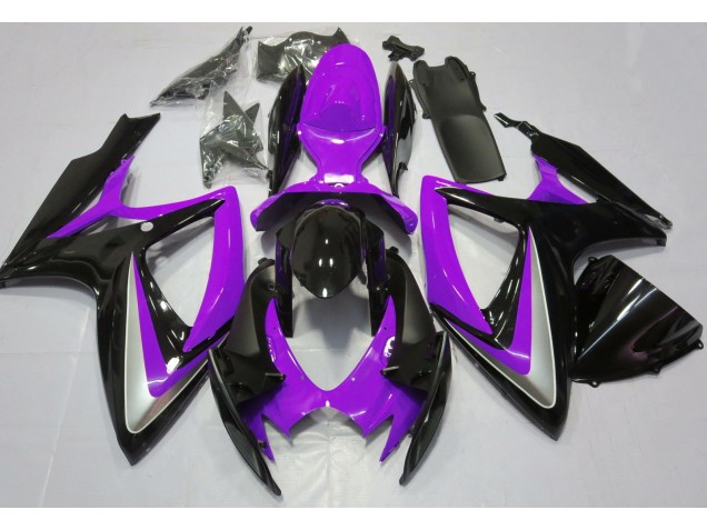 Glanz Lila Ohne Abzeichen 2006-2007 Suzuki GSXR 600-750 Motorrad Verkleidung Glanz Lila Ohne Abzeichen 2006-2007 Suzuki GSXR 600-750 Motorrad Verkleidung