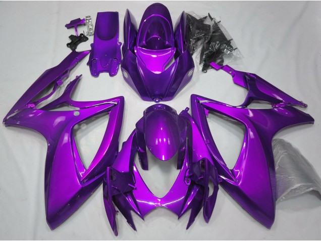 Glanz Lila Schlicht 2006-2007 Suzuki GSXR 600-750 Motorrad Verkleidung Glanz Lila Schlicht 2006-2007 Suzuki GSXR 600-750 Motorrad Verkleidung