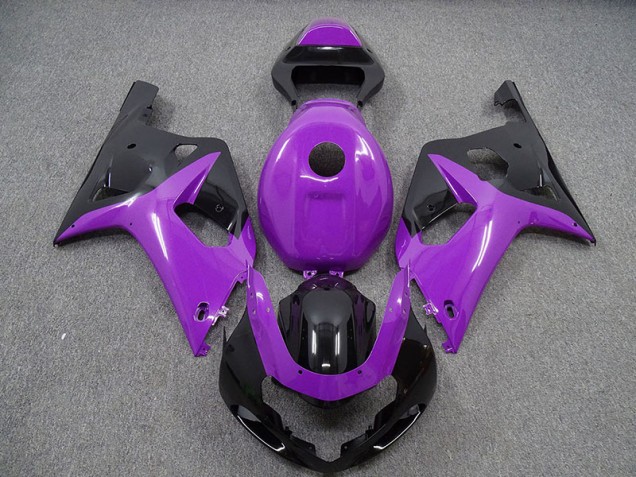 Glanz Lila & Schwarz 2001-2003 Suzuki GSXR 600-750 Motorrad Verkleidung Glanz Lila & Schwarz 2001-2003 Suzuki GSXR 600-750 Motorrad Verkleidung