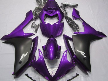 Glanz Lila & Schwarz 2007-2008 Yamaha R1 Motorrad Verkleidung