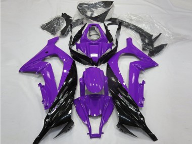 Glanz Lila & Schwarz 2011-2015 Kawasaki ZX10R Motorrad Verkleidung