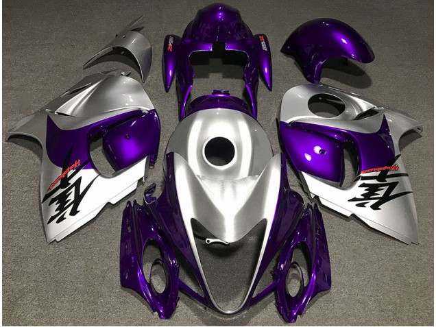 Glanz Lila & Silber 2008-2020 Suzuki GSXR 1300 Motorrad Verkleidung
