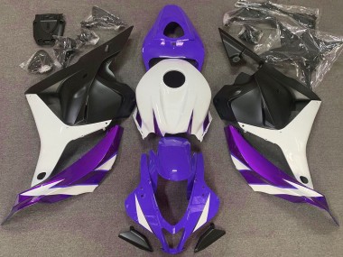 Glanz Lila Weiß & Violett 2009-2012 Honda CBR600RR Motorrad Verkleidung