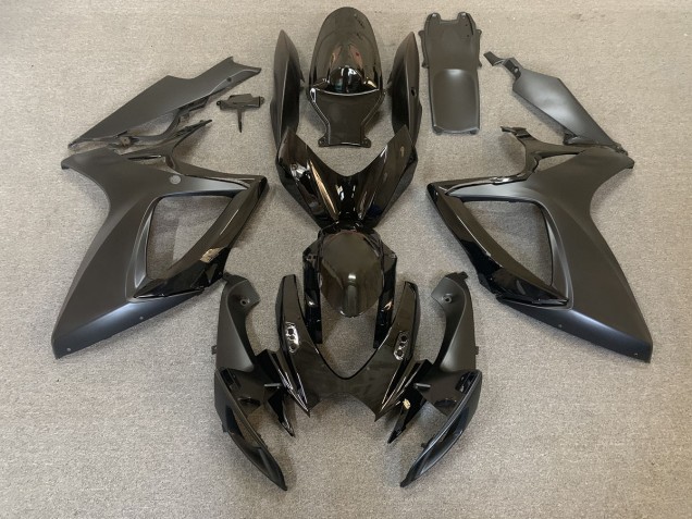 Glanz & Matt Schwarz 2006-2007 Suzuki GSXR 600-750 Motorrad Verkleidung Glanz & Matt Schwarz 2006-2007 Suzuki GSXR 600-750 Motorrad Verkleidung