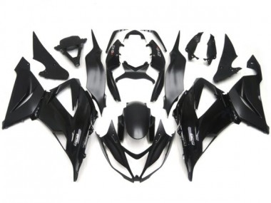 Glanz/Matt Schwarz Einfache Glatte Aufkleber 2013-2018 Kawasaki ZX6R Motorrad Verkleidung