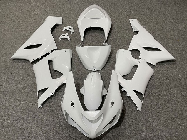 Glänzend Weiß 2005-2006 Kawasaki ZX6R Motorrad Verkleidung Glänzend Weiß 2005-2006 Kawasaki ZX6R Motorrad Verkleidung