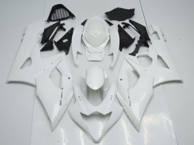 Glänzend Weiß 2005-2006 Suzuki GSXR 1000 Motorrad Verkleidung