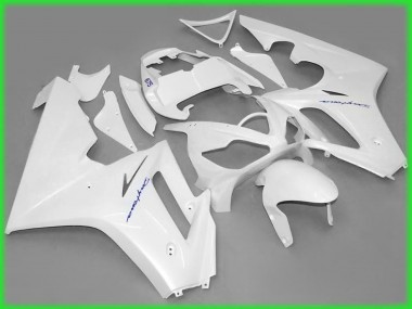Glänzend Weiß 2006-2008 Triumph Daytona 675 Motorrad Verkleidung