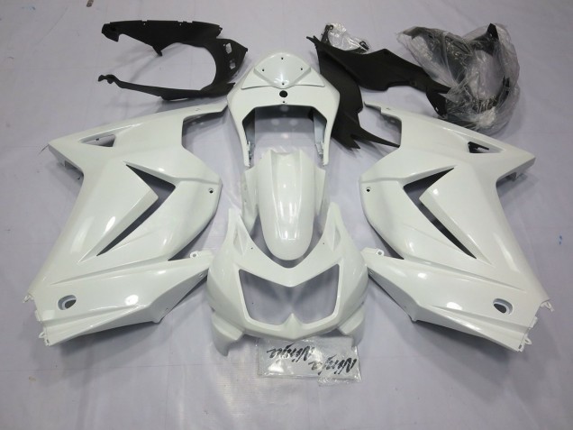 Glänzend Weiß 2008-2012 Kawasaki Ninja 250 Motorrad Verkleidung Glänzend Weiß 2008-2012 Kawasaki Ninja 250 Motorrad Verkleidung