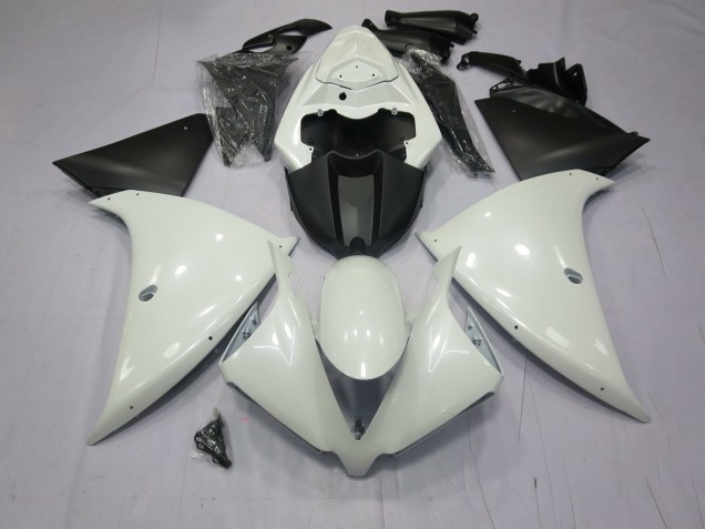 Glänzend Weiß 2009-2011 Yamaha R1 Motorrad Verkleidung Glänzend Weiß 2009-2011 Yamaha R1 Motorrad Verkleidung