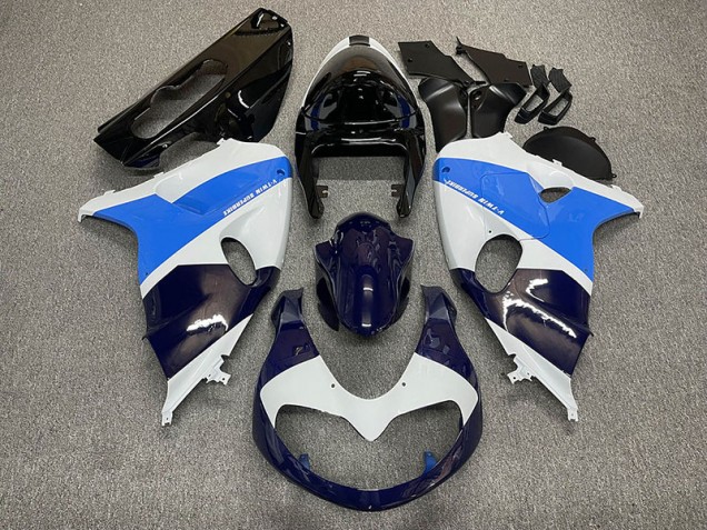 Glänzend Weiß & Blau 1998-2003 Suzuki TL1000R Motorrad Verkleidung Glänzend Weiß & Blau 1998-2003 Suzuki TL1000R Motorrad Verkleidung