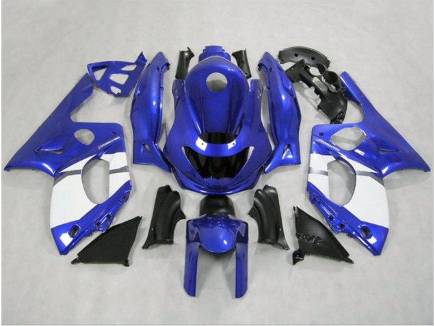 Glänzend Blau & Weiß 1998-2007 Yamaha YZF600 Motorrad Verkleidung Glänzend Blau & Weiß 1998-2007 Yamaha YZF600 Motorrad Verkleidung