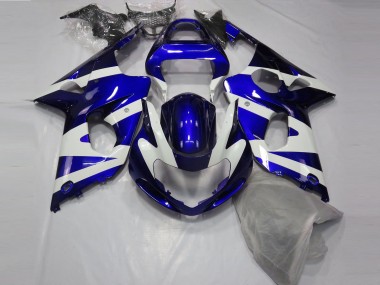 Glänzend Blau & Weiß 2000-2002 Suzuki GSXR 1000 Motorrad Verkleidung