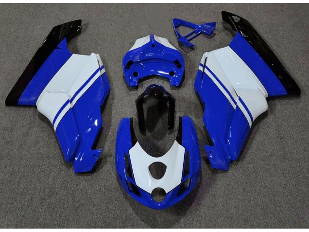 Glänzend Blau & Weiß 2003-2004 Ducati 749 999 Motorrad Verkleidung Glänzend Blau & Weiß 2003-2004 Ducati 749 999 Motorrad Verkleidung