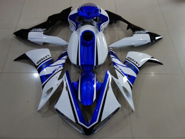 Glänzend Weiß & Blau 2004-2006 Yamaha R1 Motorrad Verkleidung