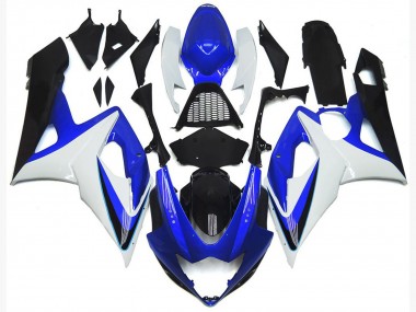 Glänzend Blau & Weiß 2005-2006 Suzuki GSXR 1000 Motorrad Verkleidung