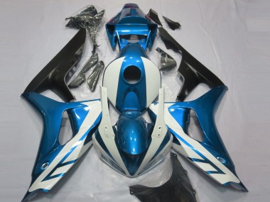 Glänzend Weiß & Blau 2006-2007 Honda CBR1000RR Motorrad Verkleidung