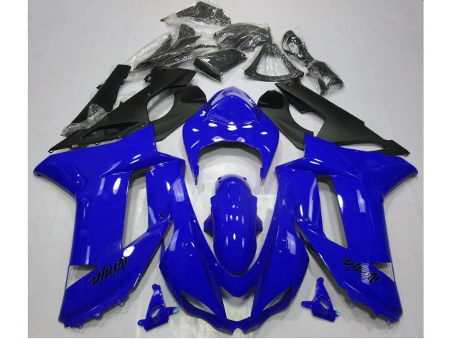 Glänzend Blau 2007-2008 Kawasaki ZX6R Motorrad Verkleidung Glänzend Blau 2007-2008 Kawasaki ZX6R Motorrad Verkleidung