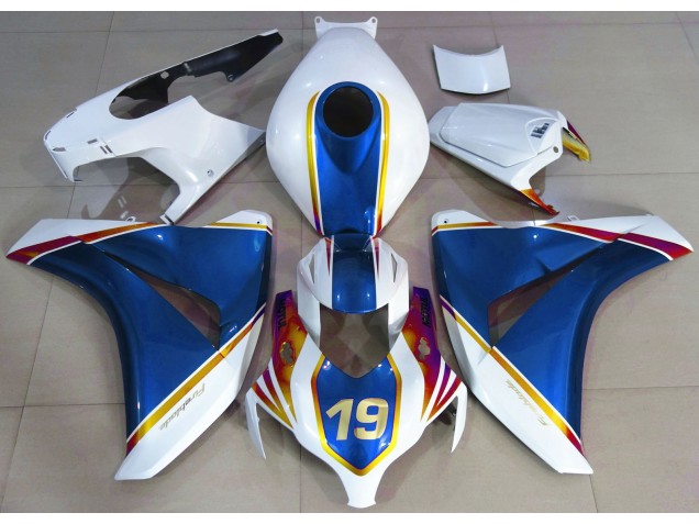 Glänzend Blau & Weiß 2008-2011 Honda CBR1000RR Motorrad Verkleidung Glänzend Blau & Weiß 2008-2011 Honda CBR1000RR Motorrad Verkleidung
