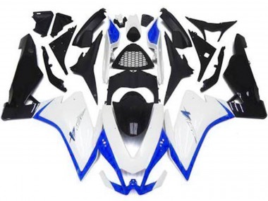Glänzend Weiß & Blau 2010-2015 Aprilia RSV4 1000 Motorrad Verkleidung