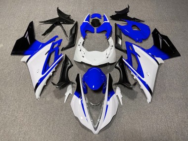Glänzend Weiß & Blau 2013-2016 Triumph Daytona 675 Motorrad Verkleidung