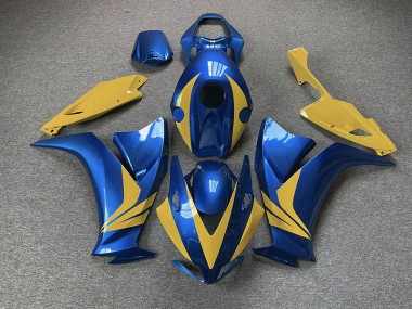 Glänzend Blau & Gelb 2012-2016 Honda CBR1000RR Motorrad Verkleidung