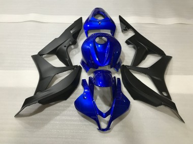 Glänzend Blau & Limettengrün 2007-2008 Honda CBR600RR Motorrad Verkleidung