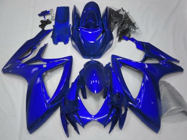 Glänzend Blau Plain 2006-2007 Suzuki GSXR 600-750 Motorrad Verkleidung