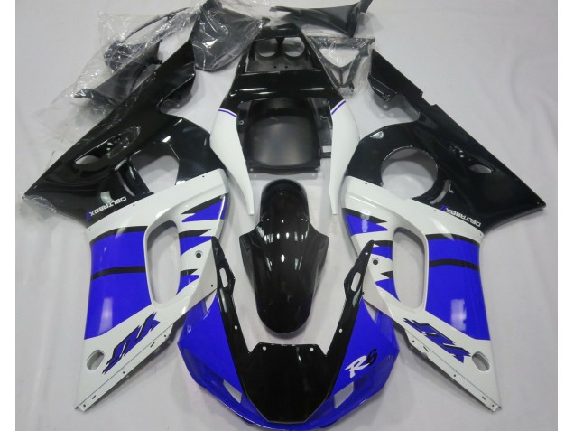 Glänzend Blau & Schwarz 1998-2002 Yamaha R6 Motorrad Verkleidung Glänzend Blau & Schwarz 1998-2002 Yamaha R6 Motorrad Verkleidung