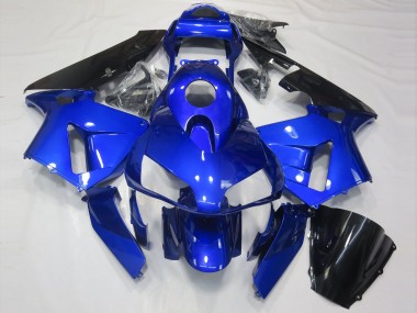 Glänzend Blau & Schwarz 2003-2004 Honda CBR600RR Motorrad Verkleidung