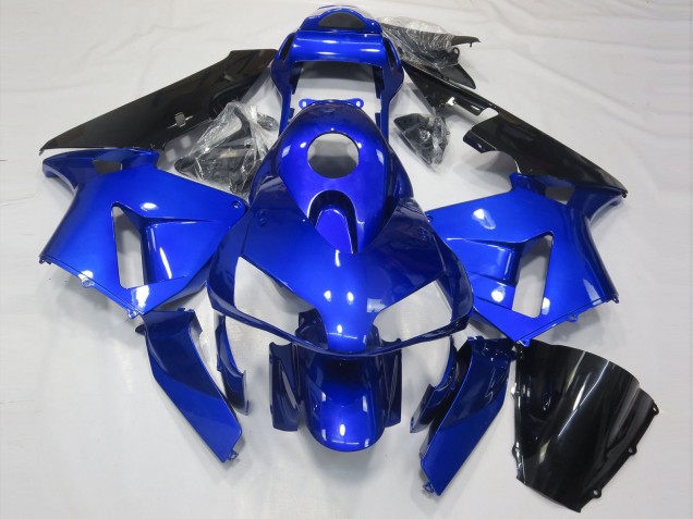 Glänzend Blau & Schwarz 2003-2004 Honda CBR600RR Motorrad Verkleidung Glänzend Blau & Schwarz 2003-2004 Honda CBR600RR Motorrad Verkleidung