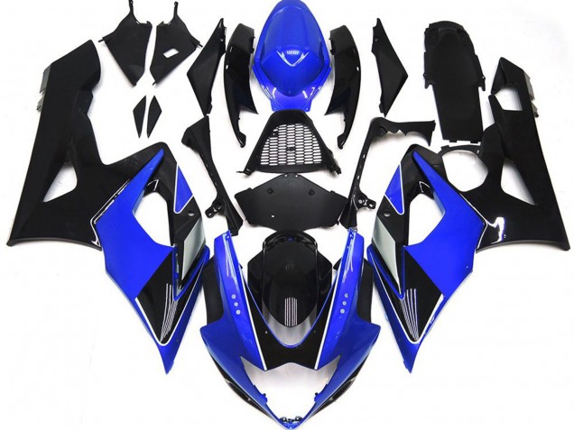 Glänzend Blau & Schwarz 2005-2006 Suzuki GSXR 1000 Motorrad Verkleidung Glänzend Blau & Schwarz 2005-2006 Suzuki GSXR 1000 Motorrad Verkleidung