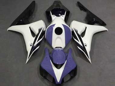 Glänzend Weiß Blau & Schwarz 2006-2007 Honda CBR1000RR Motorrad Verkleidung