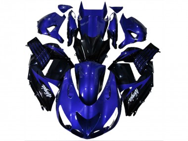 Glänzend Blau & Schwarz 2006-2011 Kawasaki ZX14R Motorrad Verkleidung
