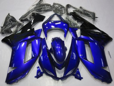 Glänzend Blau & Schwarz 2007-2008 Kawasaki ZX6R Motorrad Verkleidung