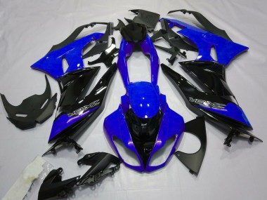 Glänzend Blau & Schwarz 2009-2012 Kawasaki ZX6R Motorrad Verkleidung