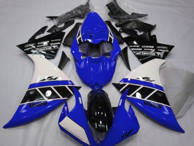 Glänzend Blau Weiß & Schwarz 2012-2014 Yamaha R1 Motorrad Verkleidung