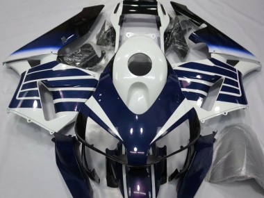 Glänzend Weiß & Blau Verblasst 2003-2004 Honda CBR600RR Motorrad Verkleidung
