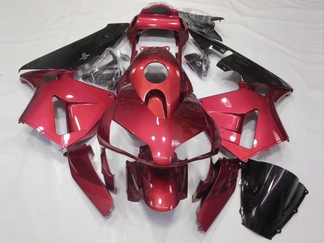 Glänzend Candy Red 2003-2004 Honda CBR600RR Motorrad Verkleidung Glänzend Candy Red 2003-2004 Honda CBR600RR Motorrad Verkleidung
