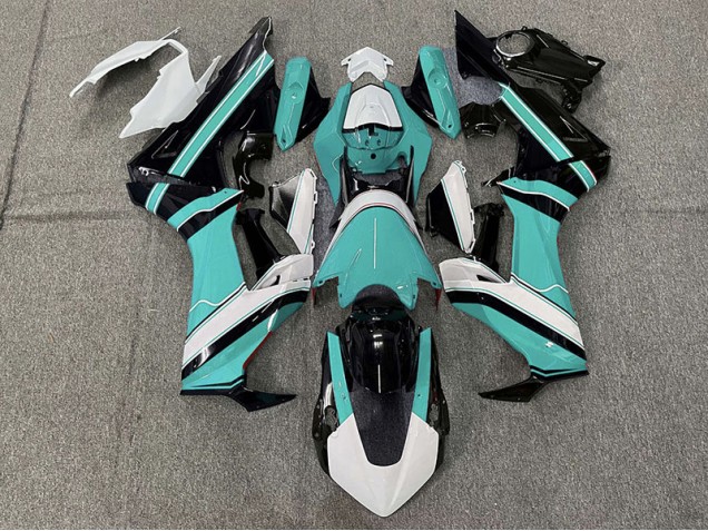 Glänzend Cyan Weiß & Schwarz 2017-2023 Honda CBR1000RR Motorrad Verkleidung Glänzend Cyan Weiß & Schwarz 2017-2023 Honda CBR1000RR Motorrad Verkleidung