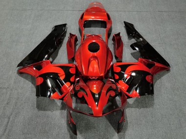 Glänzend Dunkelorange 2003-2004 Honda CBR600RR Motorrad Verkleidung