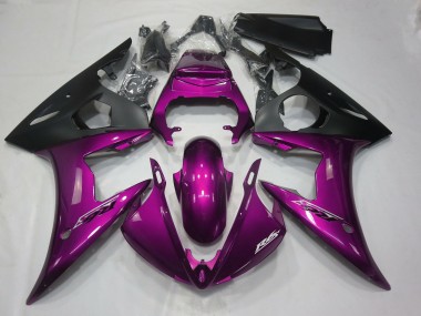 Glänzend Dunkelrosa 2005 Yamaha R6 Motorrad Verkleidung