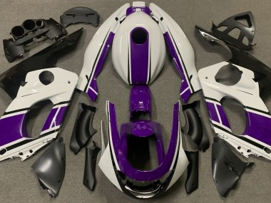 Glänzend Weiß & Dunkelviolett 1998-2007 Yamaha YZF600 Motorrad Verkleidung