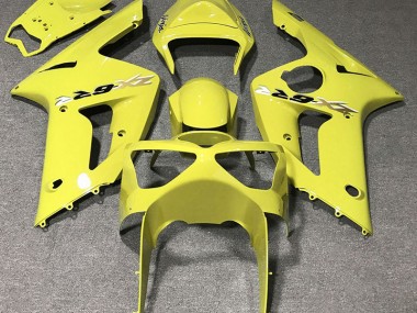 Glänzend Gelb 2003-2004 Kawasaki ZX6R Motorrad Verkleidung