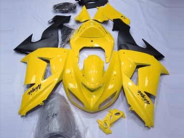 Glänzend Gelb 2006-2007 Kawasaki ZX10R Motorrad Verkleidung