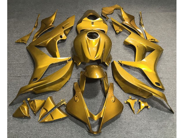 Glänzend Gold Plain 2007-2008 Honda CBR600RR Motorrad Verkleidung Glänzend Gold Plain 2007-2008 Honda CBR600RR Motorrad Verkleidung